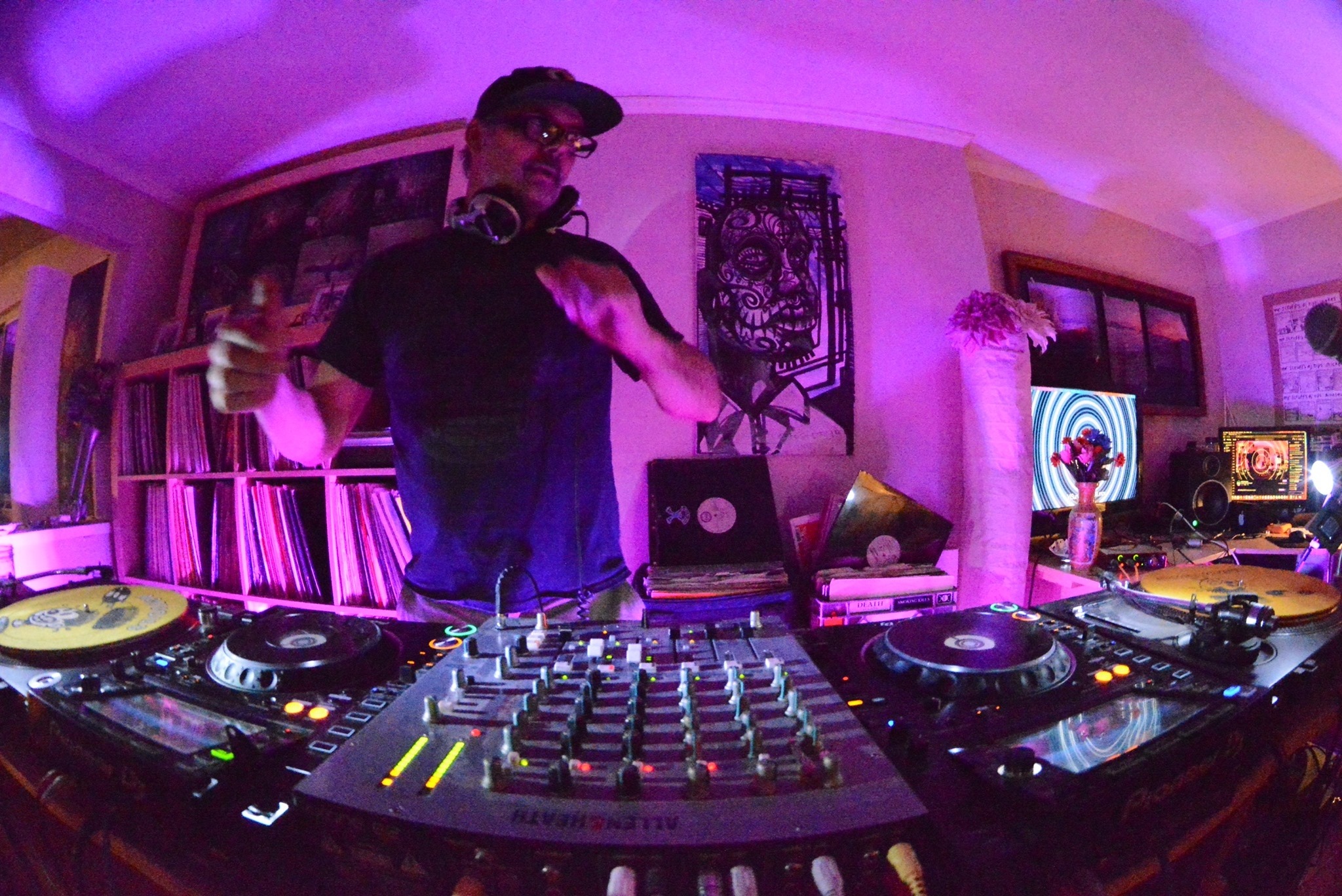 Jason Whyte performing with HoneyBee Productions